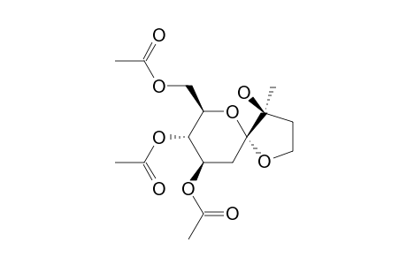 TRANS-SPIRO-1-2'-[3'-METHYL-3'-TETRAHYDROFURANOL]-3,4,6-TRI-O-ACETYL-ALPHA-D-ARABINO-HEXOPYRANOSIDE