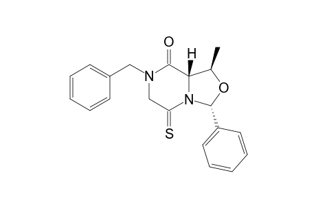 (1R,3R,8aS)-1-methyl-3-phenyl-7-(phenylmethyl)-5-sulfanylidene-1,3,6,8a-tetrahydro-[1,3]oxazolo[3,4-a]pyrazin-8-one