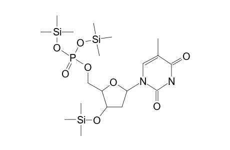 Thymidine, 3'-o-(trimethylsilyl)-, 5'-[bis(trimethylsilyl) phosphate]