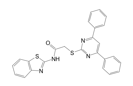 N-(1,3-benzothiazol-2-yl)-2-(4,6-diphenylpyrimidin-2-yl)sulfanyl-acetamide