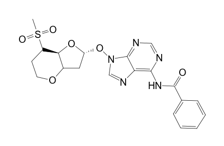 N(6)-Benzoyl-9-[2'-deoxy-5'-O-(methylsulfonyl)-3',5'-ethano-.alpha.-D-ribofuranosyl]adenine