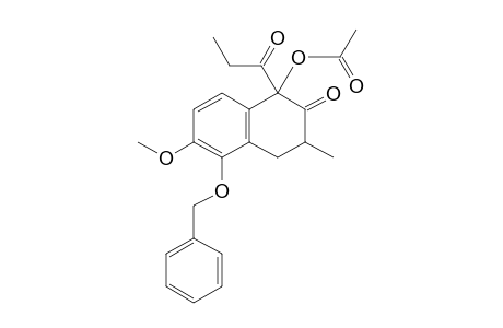 1-ACETOXY-5-BENZYLOXY-3,4-DIHYDRO-6-METHOXY-3-METHYL-1-PROPIONYLNAPHTHALEN-2(1H)-ONE;ISOMER-#1