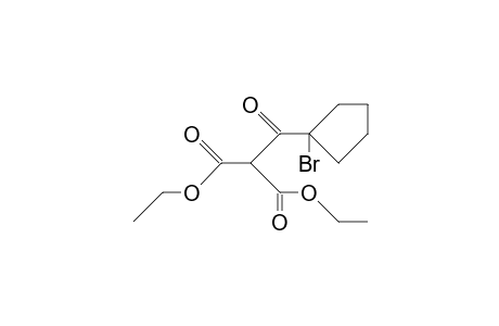 Ethyl-C-(1-bromocyclopentanecarbonyl)-malonate