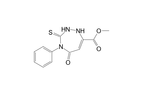 5-Oxo-4-phenyl-3-thioxo-2,3,4,5-tetrahydro-1H-1,2,4-triazepine-7-carboxylic acid methyl ester