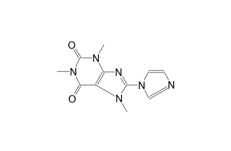 8-(1H-imidazol-1-yl)-1,3,7-trimethyl-3,7-dihydro-1H-purine-2,6-dione