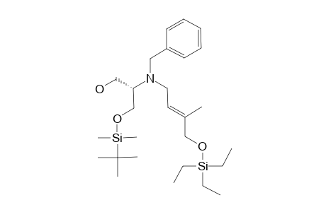 (2S)-2-[N-BENZYL-N-[(E)-(3-METHYL-4-TRIETHYLSILYLOXY)-2-BUTENYL]-AMINO]-3-(TERT.-BUTYLDIMETHYLSILYLOXY)-1-PROPANOL