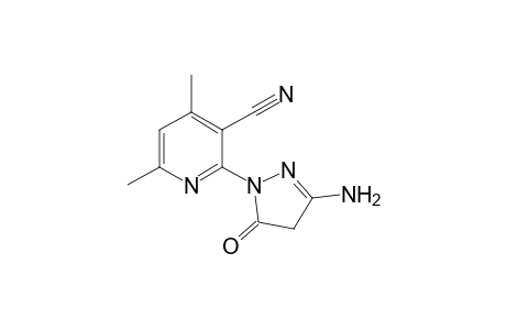 2-(3-Amino-4,5-dihydro-5-oxopyrazol-1-yl)-4,6-dimethylpyridine-3-carbonitrile