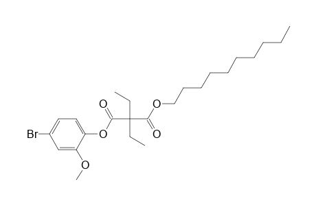 Diethylmalonic acid, 4-bromo-2-methoxyphenyl decyl ester