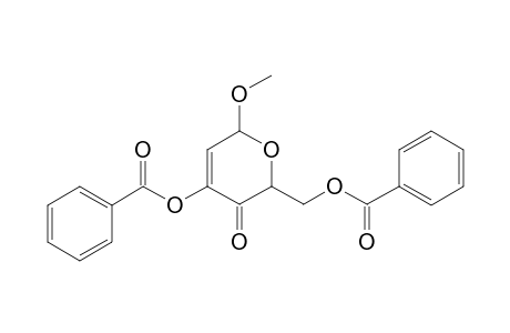 .alpha.-D-Glycero-hex-2-enopyranosid-4-ulose, methyl 2-deoxy-, dibenzoate