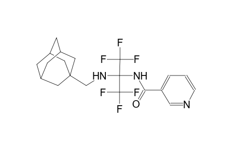 N-[1-[(adamantan-1-ylmethyl)-amino]-2,2,2-trifluoro-1-trifluoromethyl-ethyl]nicotinamide