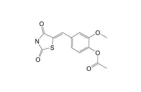 (5Z)-5-(4-Hydroxy-3-methoxybenzylidene)-1,3-thiazolidine-2,4-dione, o-acetyl