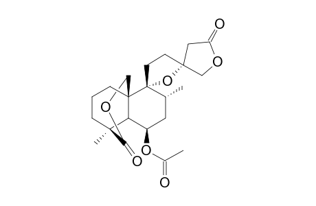 6.beta.-Acetoxy-9.alpha.,13.alpha.-epoxy-labda-20(19),16(15)-diol - Dilactone