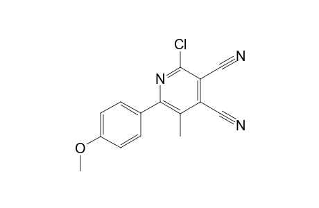 2-Chloro-6-(4-methoxyphenyl)-5-methylpyridine-3,4-dicarbonitrile
