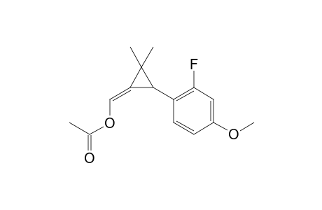 {(1E)-3-(2-fluoro-4-methoxyphenyl)-2,2-dimethylcyclopropylidene]methyl acetate