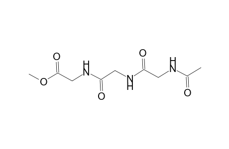 Glycine, N-[N-(N-acetylglycyl)glycyl]-, methyl ester