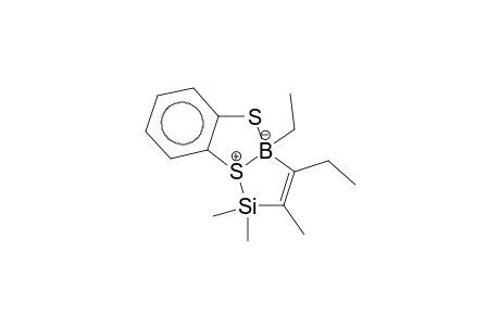 7,8-BENZO-4,5-DIETHYL-2,2,3-TRIMETHYL-1-THIONIA-6-THIA-2-SILA-5-BORATABICYCLO-[3.3.0]-OCT-3-ENE