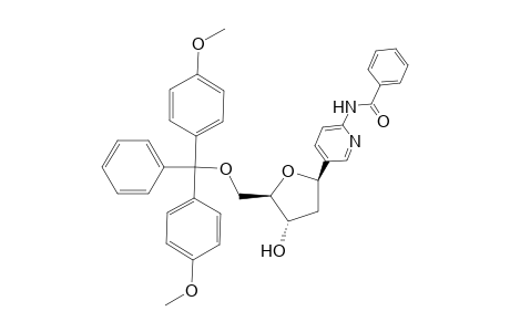 2-(N-Benzoylamino)-5-[5'-O-[(4,4-dimethoxytriphenyl)methyl]-2'-deoxy-.beta.,D-ribofuranosyl]pyridine