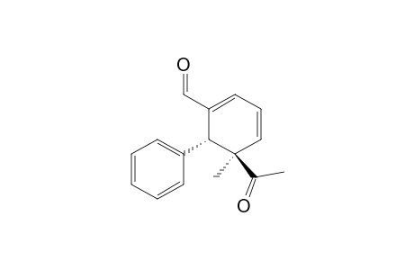 cis-5-Acetyl-5-methyl-6-phenyl-1,3-cycvlohexadienecarbaldehyde