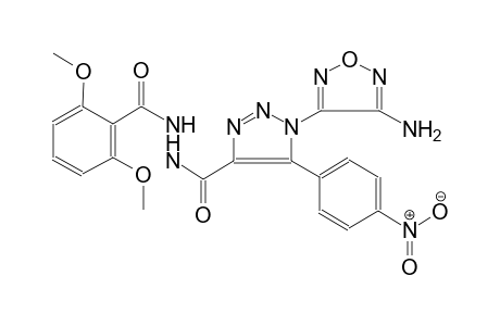 1H-1,2,3-triazole-4-carboxylic acid, 1-(4-amino-1,2,5-oxadiazol-3-yl)-5-(4-nitrophenyl)-, 2-(2,6-dimethoxybenzoyl)hydrazide