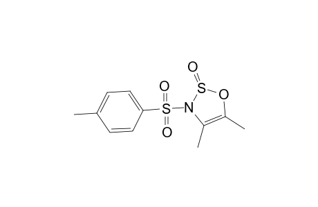 3H-1,2,3-Oxathiazole, 4,5-dimethyl-3-[(4-methylphenyl)sulfonyl]-, 2-oxide