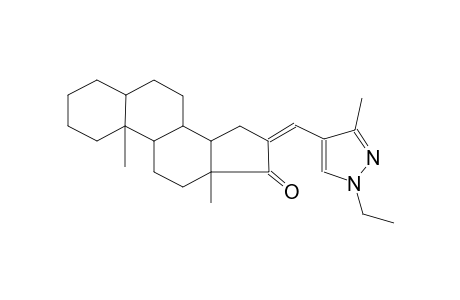 16-[(1-ethyl-3-methyl-1H-pyrazol-4-yl)methylene]androstan-17-one