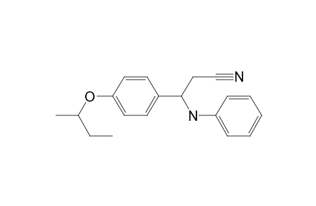 3-Anilino-3-(4-but-2-oxyphenyl)propanenitrile