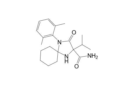 4-(2',6'-Dimethylphenyl)-2-(aminocarbonyl)-2-isopropyl-1,4-diazaspiro[4.5]decan-3-one