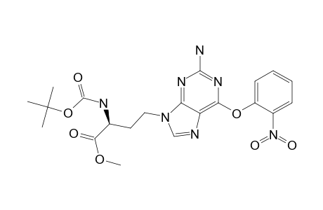 (2S)-4-[2-amino-6-(2-nitrophenoxy)-9-purinyl]-2-[[(2-methylpropan-2-yl)oxy-oxomethyl]amino]butanoic acid methyl ester