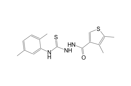 N-(2,5-dimethylphenyl)-2-[(4,5-dimethyl-3-thienyl)carbonyl]hydrazinecarbothioamide