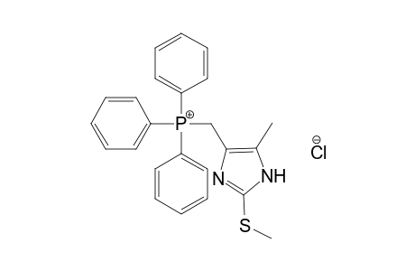 {[5-methyl-2-(methylthio)imidazol-4-yl]methyl}triphenylphosphonium chloride