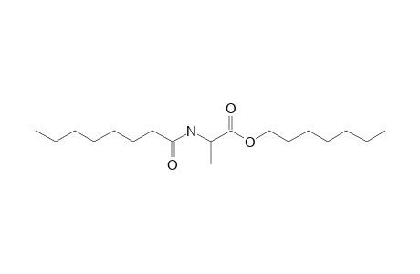 L-Alanine, N-octanoyl-, heptyl ester