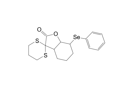 Spiro[benzofuran-3(2H),2'-[1,3]dithian]-2-one, hexahydro-7-(phenylseleno)-