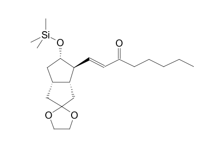 3ALPHA-TRIMETHYLSILYLOXY-2BETA-[3-OXO-1(E)-OCTENYL]-7,7-ETHYLENDIOXYBICYCLO[3.3.0]OCTANE