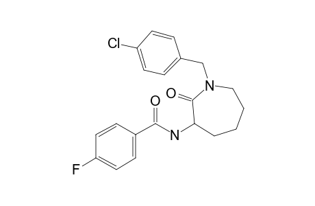 N-[1-(4-Chlorobenzyl)-2-oxoazepan-3-yl]-4-fluorobenzamide