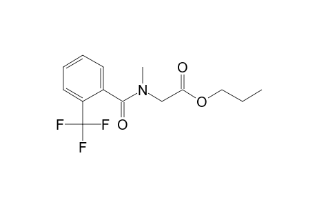 Sarcosine, N-(2-trifluoromethylbenzoyl)-, propyl ester