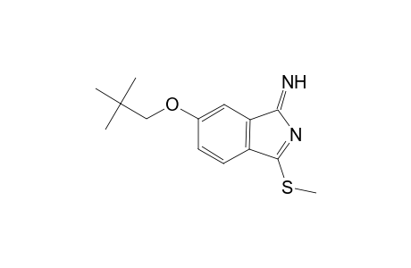 1H-Isoindol-1-imine, 6-(2,2-dimethylpropoxy)-3-(methylthio)-