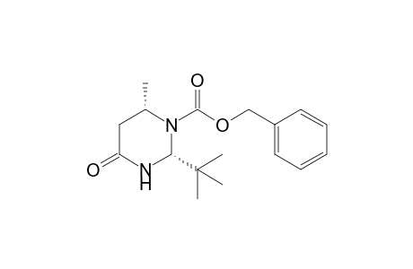 (2R,6S)-2-tert-butyl-4-keto-6-methyl-hexahydropyrimidine-1-carboxylic acid benzyl ester