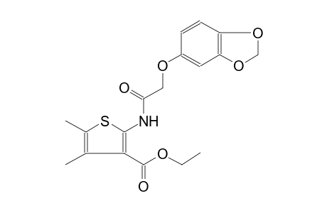 3-thiophenecarboxylic acid, 2-[[(1,3-benzodioxol-5-yloxy)acetyl]amino]-4,5-dimethyl-, ethyl ester