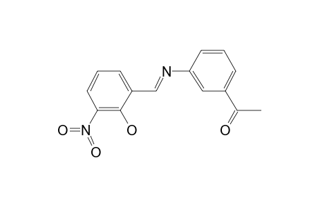 1-(3-([(E)-(2-Hydroxy-3-nitrophenyl)methylidene]amino)phenyl)ethanone