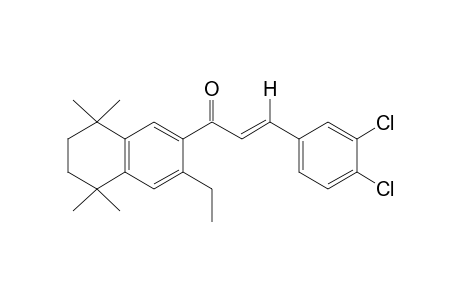 trans, 3-(3,4-dichlorophenyl)-3'-ethyl-5',6',7',8'-tetrahydro-5',5',8',8'-tetramethyl-2'-acrylonaphthone