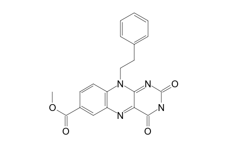 2,4-Diketo-10-phenethyl-benzo[g]pteridine-7-carboxylic acid methyl ester