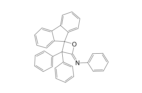 Aniline, N-(3',3'-diphenylspiro[fluorene-9,2'-oxetan]-4'-ylidene)-