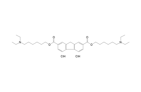 fluorene-2,7-dicarboxylic acid, bis[6-(diethylamino)hexyl]ester, dihydrochloride