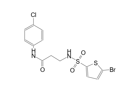 3-{[(5-bromo-2-thienyl)sulfonyl]amino}-N-(4-chlorophenyl)propanamide