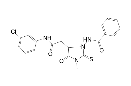 N-[5-[2-(3-chloroanilino)-2-keto-ethyl]-4-keto-3-methyl-2-thioxo-imidazolidin-1-yl]benzamide