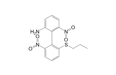 3-Nitro-2-(2-nitro-6-propylsulfanyl-phenyl)aniline