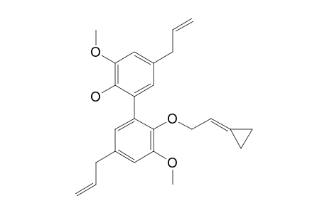 2-(2-Cyclopropylideneethoxy)-3,3'-dimethoxy-5,5'-di(2-propenyl)-2'-hydroxybiphenyl