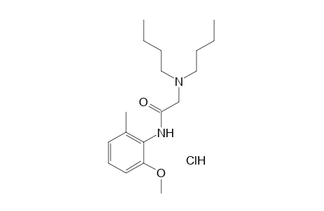 2-(dibutylamino)-6'-methyl-o-acetanisidide, hydrochloride