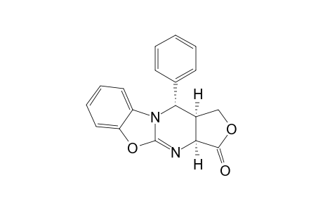 (3aR*,11R*,11aS*)-11-Phenyl-3,3a,11,11a-tetrahydro-1H-furo[3',4':4,5]pyrimido[2,1-b][1,3]benzpxazole-3-one