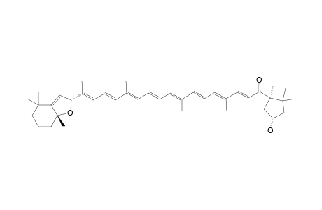 (5-R,8-R,3'-S,5'-R)-CRYPTOCAPSIN-5,8-EPOXIDE;(5-R,8-R,3'-S,5'-R)-3'-HYDROXY-5,6-DIHYDRO-5,8-EPOXY-BETA,KAPPA-CAROTEN-6'-ONE